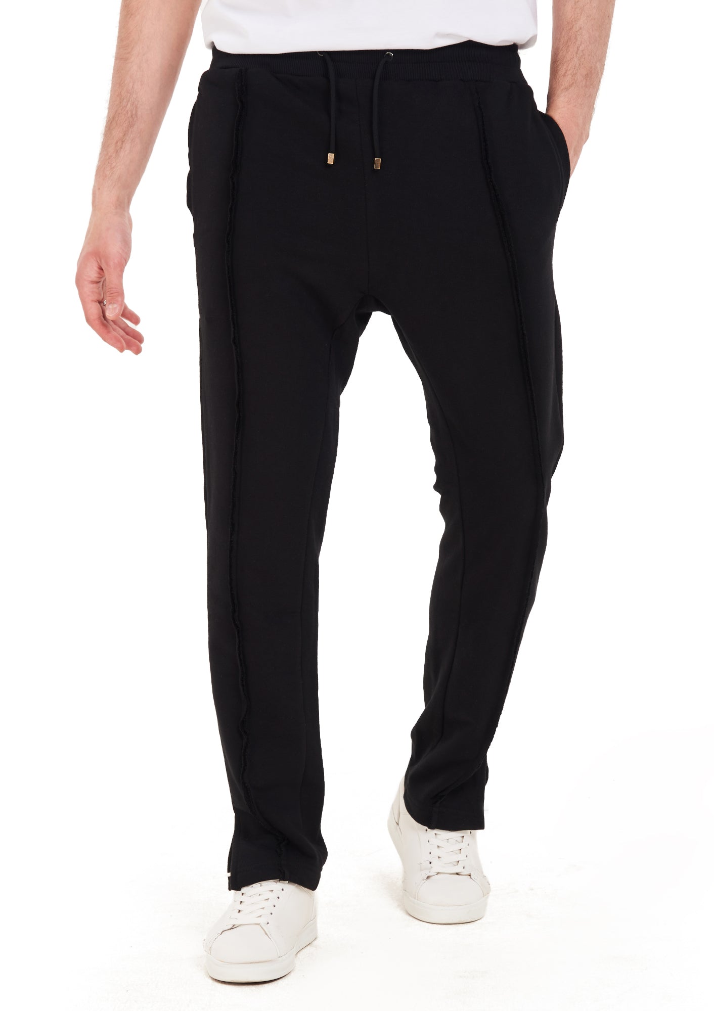 Black Jogger with cut